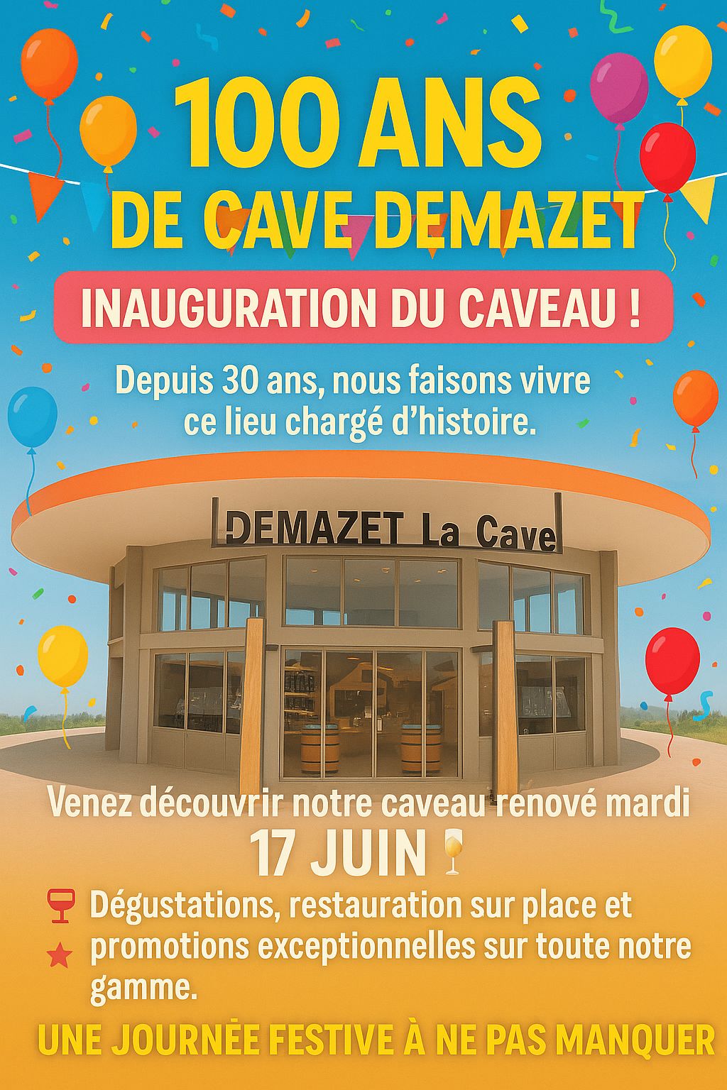100 ans de la Cave Demazet !